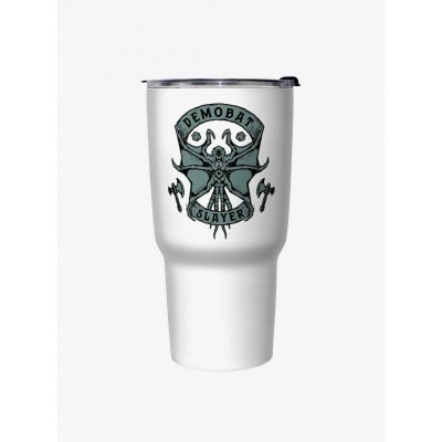 Stranger Things Inspired Demobat Slayer Thermal Mug - White