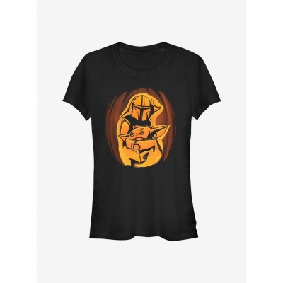 Star Wars Mandalorian Mando Child Graphic Tee for Girls - Black