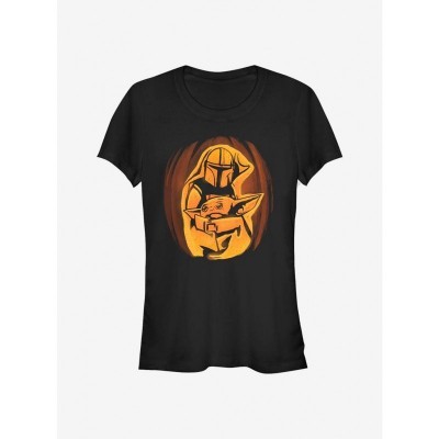 Star Wars Mandalorian Mando Child Graphic Tee for Girls - Black