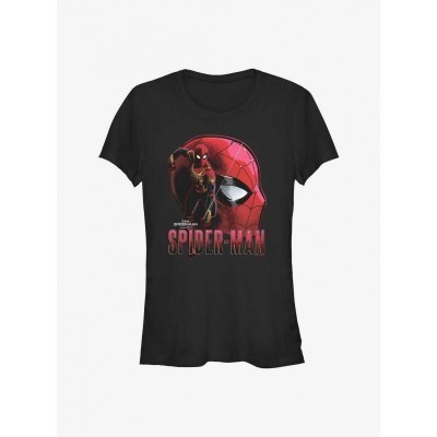 Marvel Girls' No Way Home Spider-Man Web Slinger T-Shirt - Black
