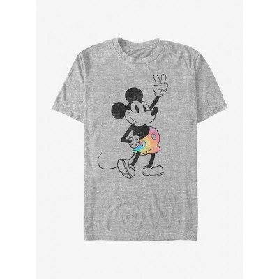 Disney Grey Lightweight Mickey Mouse Tie Dye T-Shirt for Men