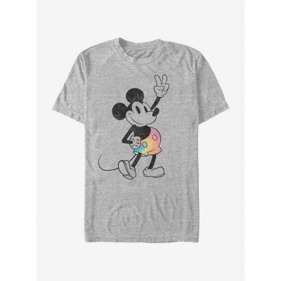 Disney Grey Lightweight Mickey Mouse Tie Dye T-Shirt for Men