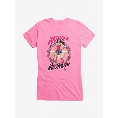 Wonder Woman DC Comics T-Shirt for Girls in Lightweight Cotton