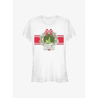 Mandalorian Snow Globe T-Shirt for Girls - White Junior Size