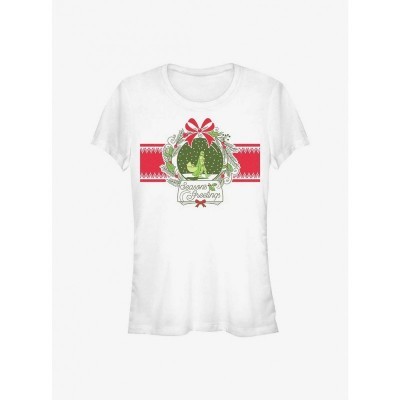 Mandalorian Snow Globe T-Shirt for Girls - White Junior Size