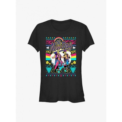 WWE New Day Ugly Christmas Ugly Tee - Black Junior Size
