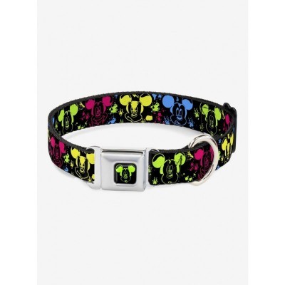 Disney Mickey Mouse Seatbelt Collar with Vibrant Expressions