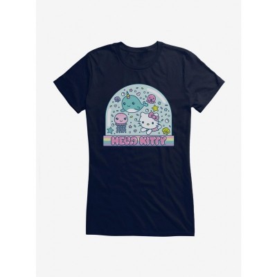 Hello Kitty Vacation Themed Snow Globe Tee for Girls