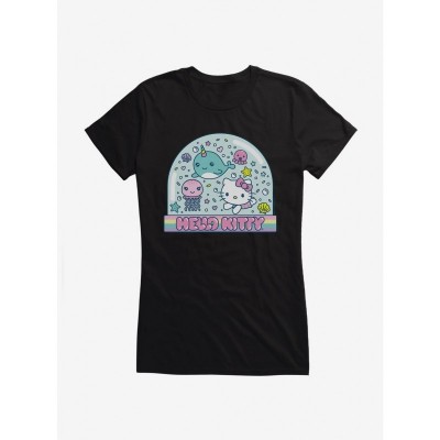 Hello Kitty Vacation Themed Snow Globe Tee for Girls