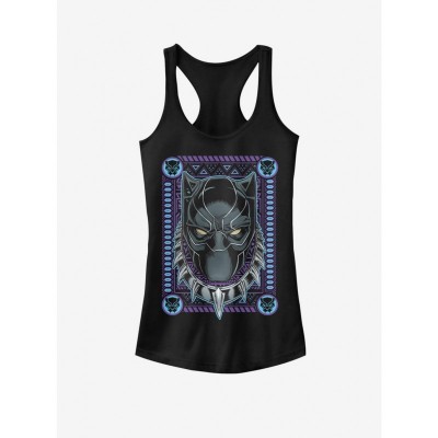Marvel Black Panther Girls Tank Top - Black Cotton Tee