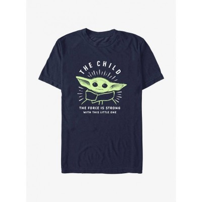 The Mandalorian Cosmic Child T-Shirt - Men's Lightweight Blue