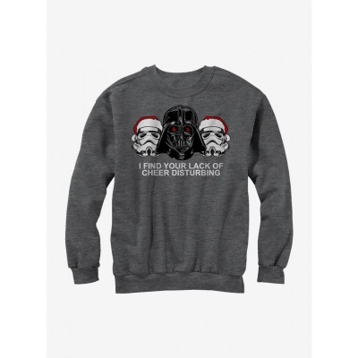 Star Wars Christmas Empire Lack of Cheer Oversized Sweatshirt for Girls - Blue