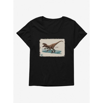 Jurassic World Dominion Raptor Cry Plus Size Tee for Girls