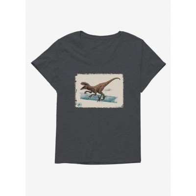 Jurassic World Dominion Raptor Cry Plus Size Tee for Girls