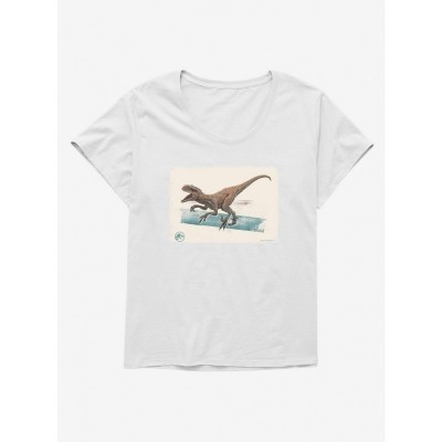 Jurassic World Dominion Raptor Cry Plus Size Tee for Girls