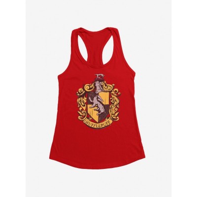 Harry Potter Hufflepuff Logo Junior Girls Tank Top