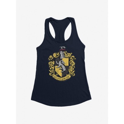 Harry Potter Hufflepuff Logo Junior Girls Tank Top