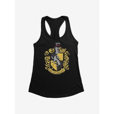 Harry Potter Hufflepuff Logo Junior Girls Tank Top