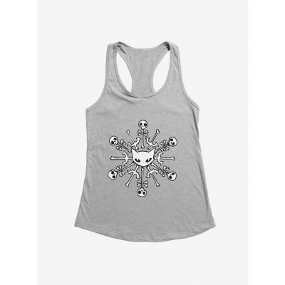 Emily Strange Skull Cat Snowflake Lightweight Junior Girls Tank