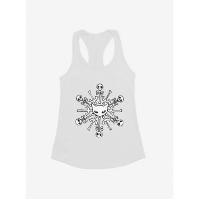 Emily Strange Skull Cat Snowflake Lightweight Junior Girls Tank