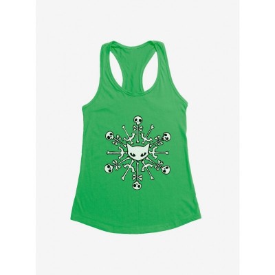 Emily Strange Skull Cat Snowflake Lightweight Junior Girls Tank