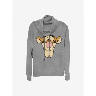 Disney Grey Winnie The Pooh Tigger Cowl Neck Sweatshirt for Girls
