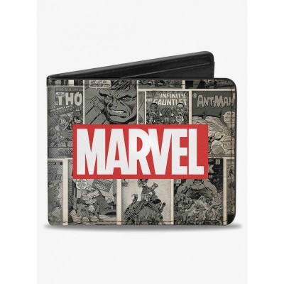 Marvel Retro Comic Logo Bifold Wallet for Men