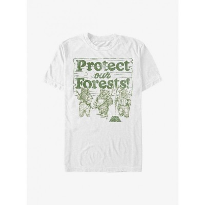 Star Wars Earth Day Forest Protection T-Shirt - Men's White