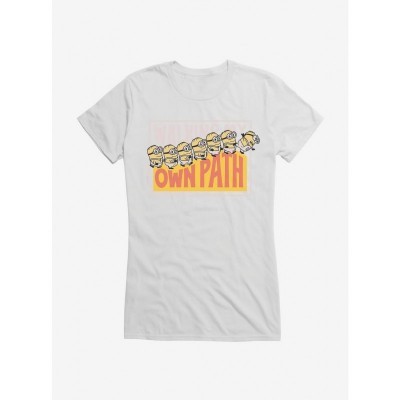 Minions Journey T-Shirt for Girls - White