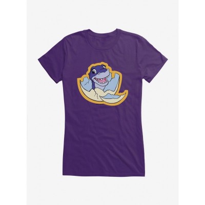 The Land Before Time Chomper Egg Girls Junior T-Shirt