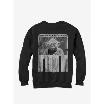 Yoda Wise Quotes Unisex Sweatshirt - Black