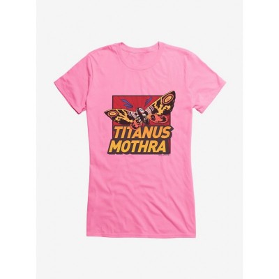 Godzilla Titanus Mothra Junior Girls Lightweight T-Shirt