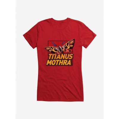 Godzilla Titanus Mothra Junior Girls Lightweight T-Shirt