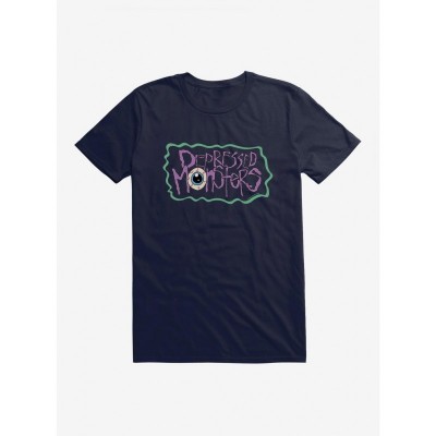 Depressed Monsters Eyeball Graphic Tee by Ryan Brunty - Men's Lightweight Cotton