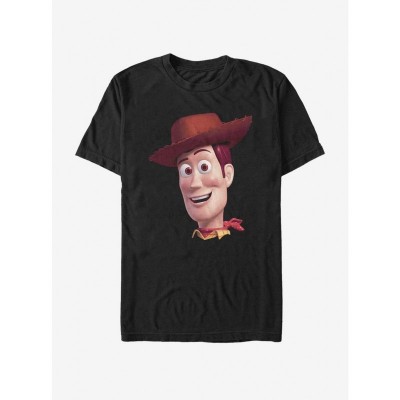 Disney Pixar Toy Story Big Face Woody T-Shirt - Unisex Black
