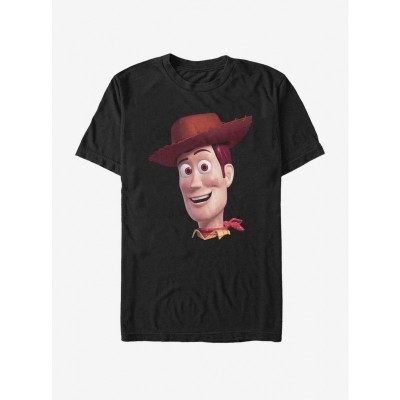 Disney Pixar Toy Story Big Face Woody T-Shirt - Unisex Black