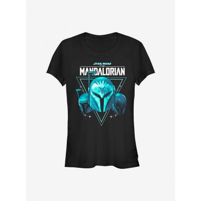 Star Wars Galaxy Helmet T-Shirt for Girls - Black
