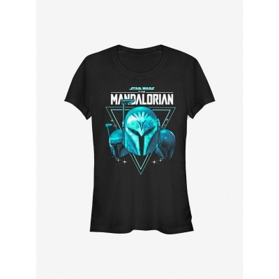 Star Wars Galaxy Helmet T-Shirt for Girls - Black