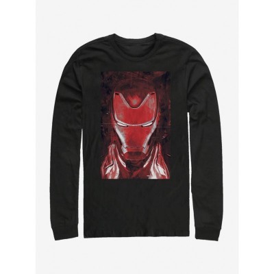 Marvel Avengers Endgame Scarlet Iron Man Mask Men's Long Sleeve T-Shirt