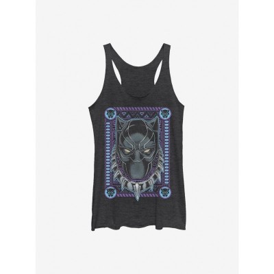 Marvel Girls' Black Panther Panther Card Tank Top - Black