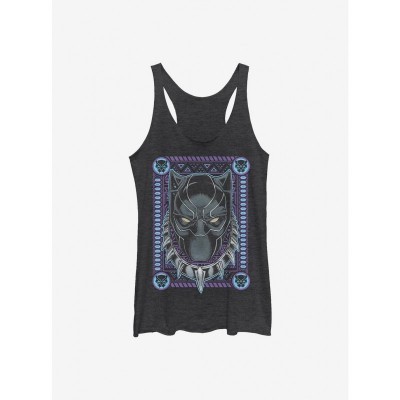 Marvel Girls' Black Panther Panther Card Tank Top - Black