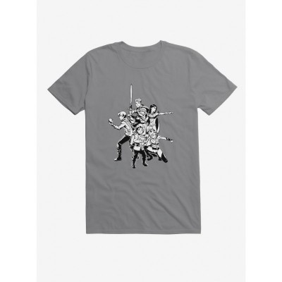 The Dragon Prince Characters Printed Men's Black T-Shirt
