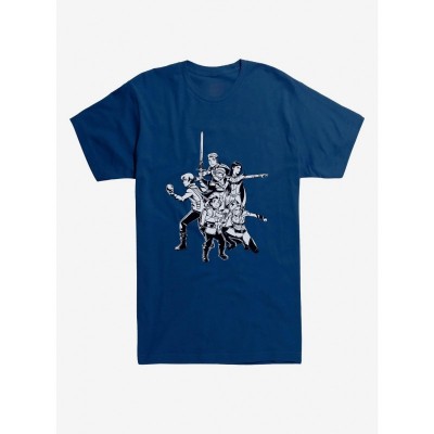 The Dragon Prince Characters Printed Men's Black T-Shirt