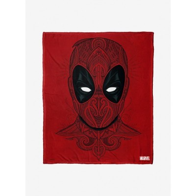 Marvel Deadpool Flourishing Silk Touch Throw Blanket