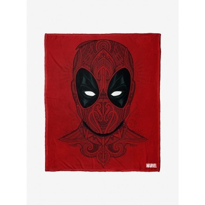 Marvel Deadpool Flourishing Silk Touch Throw Blanket