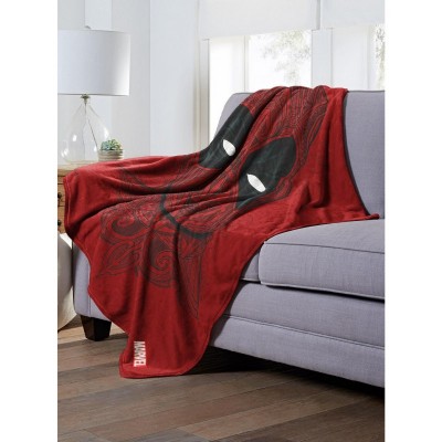 Marvel Deadpool Flourishing Silk Touch Throw Blanket