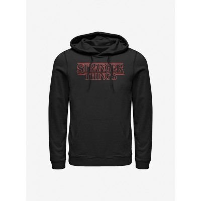 Stranger Things Neon Logo Men's Hoodie - Black