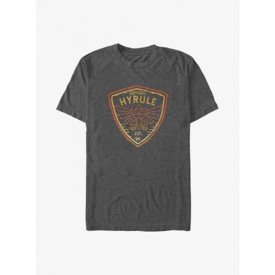 The Legend of Zelda Hyrule Camp Big & Tall T-Shirt - Grey