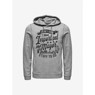 Nintendo Animal Crossing Mayor Stuff Grey Hoodie for Men