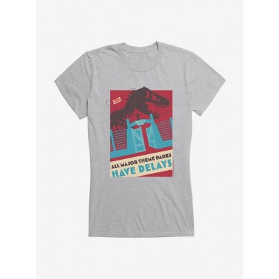 Jurassic Park Inspired Girls T-Shirt - Lightweight Cotton for Juniors